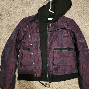 Blanc Noir Skyfall Purple/Black Camo Jacket - Size L